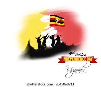vector illustration for Uganda independence day-10 October