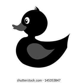 vector illustration of ugly duck