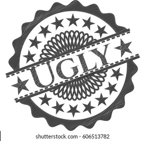 Vector Illustration of Ugly pencil draw
