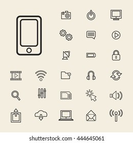 Vektorgrafik-UI-Technologie-Icon-Konzept
