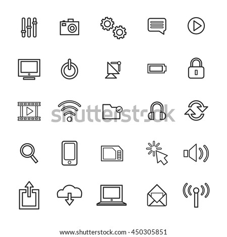 Vector Illustration UI Technology Icon Concept