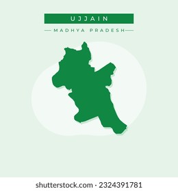 Vector illustration vector of Ujjain city map India city