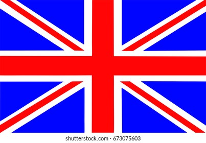 Vector illustration of the UK flag