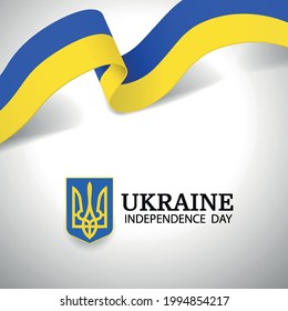 Vector Illustration of  Ukraine Independence Day. 
