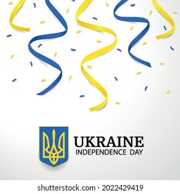 Vector Illustration of  Ukraine Independence Day. 
