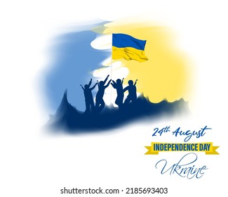 Vector illustration for Ukraine Independence Day