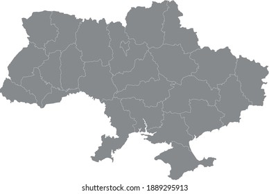 ilustración vectorial del mapa de Ucrania