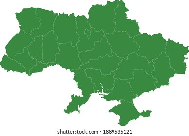 Vector Illustration Of Ukraine Map