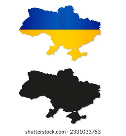 Vector illustration of Ukraine map EPS10