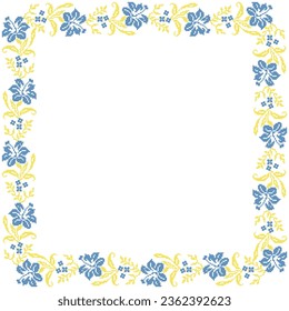 Illustration vectorielle de l'ornement floral ukrainien de style ethnique, identité, vyshyvanka, broderie pour les vêtements imprimés, sites web, bannières. Arrière-plan. Conception géométrique, bordure, espace de copie, cadre