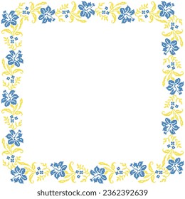 Illustration vectorielle de l'ornement floral ukrainien de style ethnique, identité, vyshyvanka, broderie pour les vêtements imprimés, sites web, bannières. Arrière-plan. Conception géométrique, bordure, espace de copie, cadre