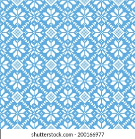 Vector illustration of ukrainian folk seamless pattern ornament. Ethnic ornament