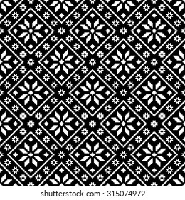 Vector illustration of ukrainian folk seamless pattern ornament. Ethnic ornament.