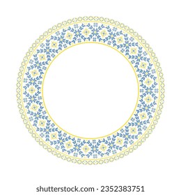 Illustration vectorielle de l'ornement ukrainien dans le style floral ethnique, identité, vyshyvanka, broderie pour les vêtements imprimés, sites web, bannières. Arrière-plan. Conception géométrique