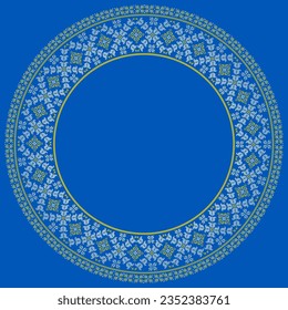 Illustration vectorielle de l'ornement ukrainien dans le style floral ethnique, identité, vyshyvanka, broderie pour les vêtements imprimés, sites web, bannières. Arrière-plan. Conception géométrique
