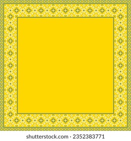 Illustration vectorielle de l'ornement ukrainien dans le style floral ethnique, identité, vyshyvanka, broderie pour les vêtements imprimés, sites web, bannières. Arrière-plan. Conception géométrique