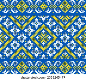 Illustration vectorielle de l'ornement ukrainien dans le style floral ethnique, identité, vyshyvanka, broderie pour les vêtements imprimés, sites web, bannières. Arrière-plan. Conception géométrique, bordure, espace de copie, cadre