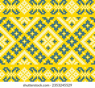 Illustration vectorielle de l'ornement ukrainien dans le style floral ethnique, identité, vyshyvanka, broderie pour les vêtements imprimés, sites web, bannières. Arrière-plan. Conception géométrique, bordure, espace de copie, cadre