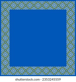Illustration vectorielle de l'ornement ukrainien dans le style floral ethnique, identité, vyshyvanka, broderie pour les vêtements imprimés, sites web, bannières. Arrière-plan. Conception géométrique, bordure, espace de copie, cadre