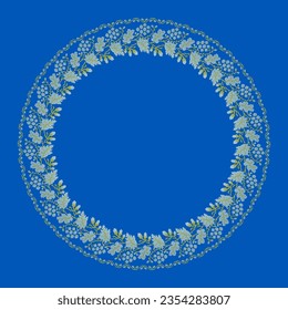 Illustration vectorielle de l'ornement ukrainien dans le style floral ethnique avec feuilles de chêne et de raisin et glands, grappes de raisin, identité, vyshyvanka, broderie pour les sites web, bannières. Background