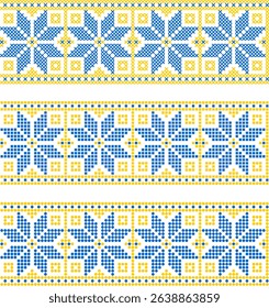 Vector illustration of Ukrainian ornament in ethnic style, identity, vyshyvanka, embroidery for print clothes, websites, banners. Background.