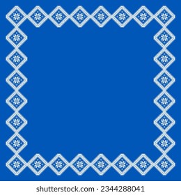 Vector illustration of Ukrainian ornament in stylized style, identity, vyshyvanka, embroidery for print clothes, websites, banners