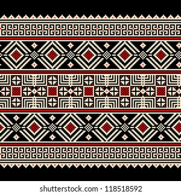 Vector illustration of ukrainian seamless pattern ornament
