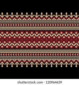 Vector illustration of ukrainian seamless pattern ornament