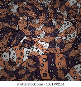 Vector illustration. Ultrafashionable fabric pattern. Seamless pattern. Abstract motif background.