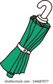 Vector illustration of an umbrella