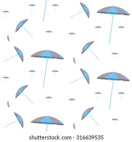 vector illustration of umbrella against the sun