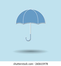 Vector illustration of  Umbrella color background.