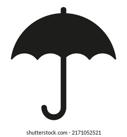 vector de icono de paraguas aislado en fondo blanco
