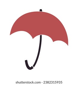 Vector illustration. Umbrella. Rainy atmosphere.