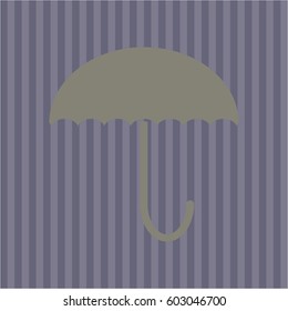Vector illustration of Umbrella vector symbol
