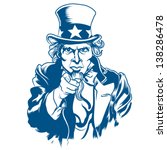 Vector illustration of Uncle Sam