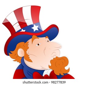 Vector Illustration of Uncle Sam