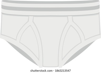 Vector illustration of an underpants emoticon