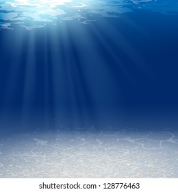 Vector Illustration of an Underwater Background