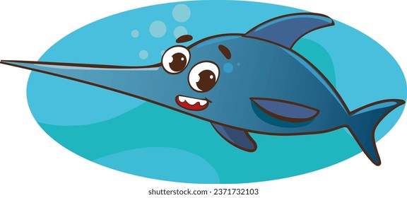 vector illustration of underwater fish