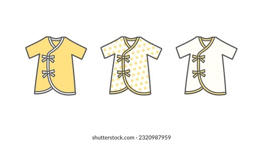 Vector Illustration of Underwear for Newborn Babies