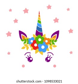 Vector illustration of unicorn