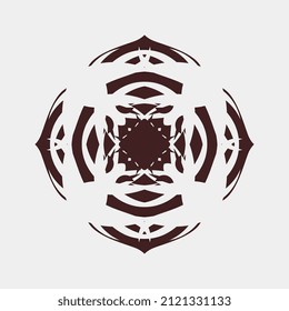 vector illustration of unique and attractive symmetrical motifs for decoration