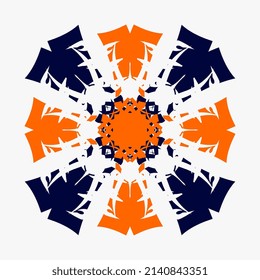 Vector illustration of a unique and beautiful geometric circular mandala floral pattern drawing, decoration