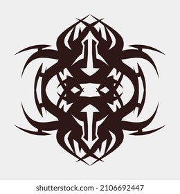 vector illustration of unique and beautiful images for wall decoration or cloth ornaments