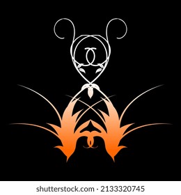 vector illustration of unique and beautiful plant motifs for wedding decorations or decorations