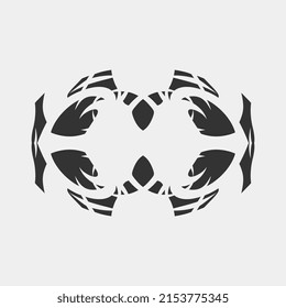 vector illustration of unique beautiful symmetrical pattern for ceramic or wall decoration