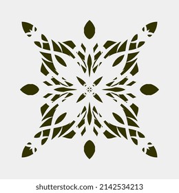 vector illustration of unique geometric mandala pattern fabric and other wall decorations