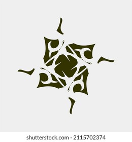 vector illustration of unique and good motif images for room decoration or cloth screen printing