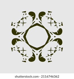 vector illustration of unique and good motif images for wall or fabric decorations